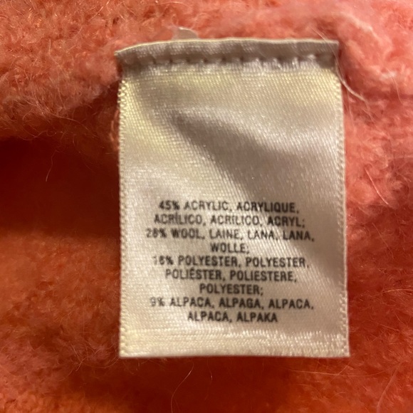 Anthropologie Moth Pink Wool Sweater Size Small - Picture 7 of 9